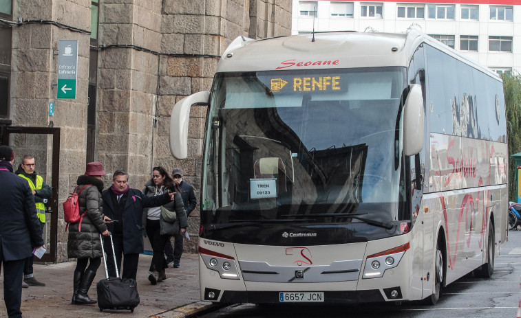 Renfe modificará el 22 y 23 de febrero el servicio de cinco trayectos con origen o destino A Coruña