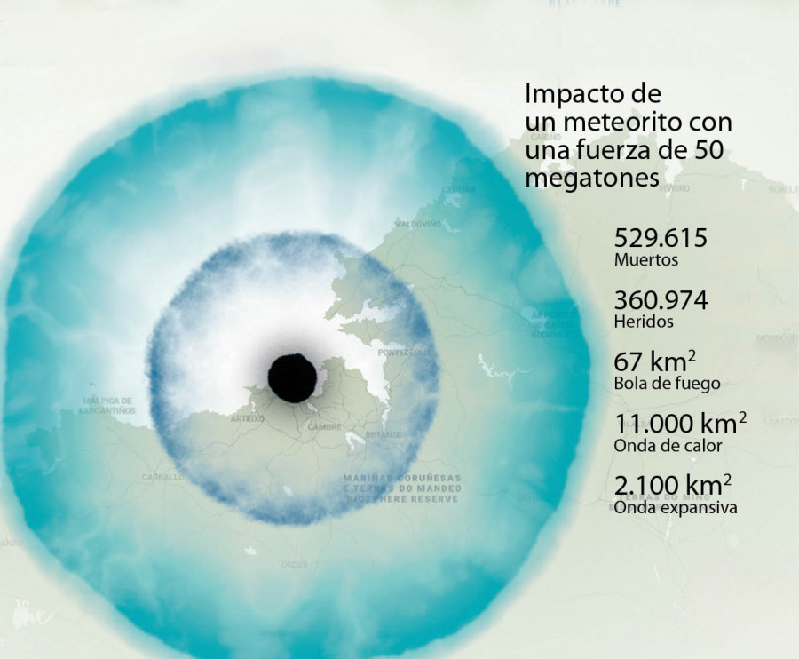 La "lotería" del asteroide YR4: el número que A Coruña no quiere ver el 22 de diciembre de 2032: el 0,00000008