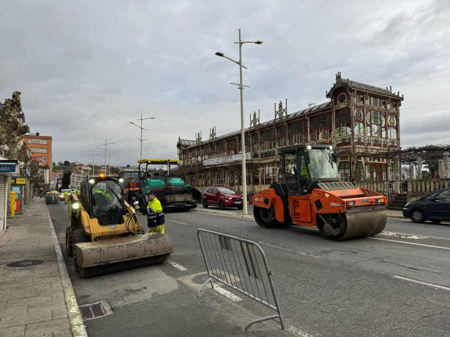 El Ayuntamiento de Sada renueva el firme en distintas vías del casco urbano