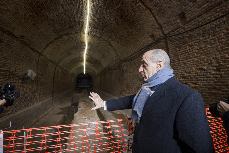 Inician la rehabilitación del túnel de José Bonaparte en el Palacio Real