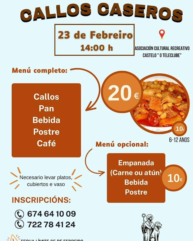 Comida de Callos Caseros en Salvaterra do Minu0303o 