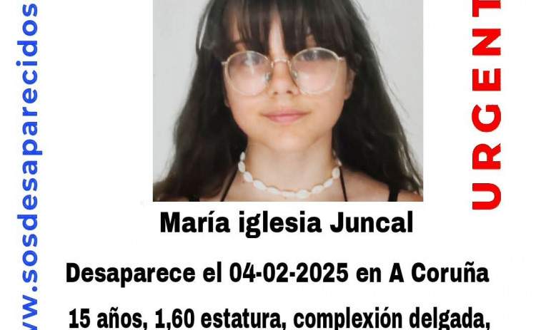 Buscan a una joven de 15 años desaparecida en A Coruña