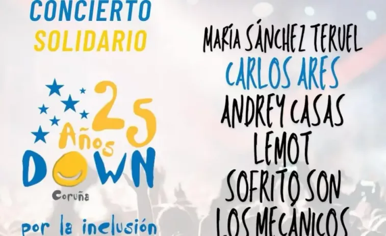 Down Coruña celebra su 25 aniversario con un concierto solidario en A Coruña