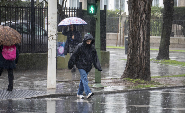 A Coruña vive su día más lluvioso de febrero desde, al menos, 1931