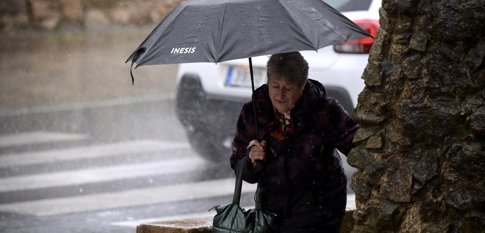 Las imágenes de las intensas lluvias en A Coruña