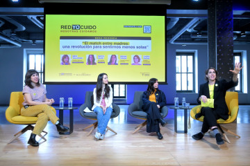 Laura Baena, Mavi Villatoro, Miriam Tirado, Marta Eguía Foto Ricardo Domingo. Cortesía Fundación Telefónica.