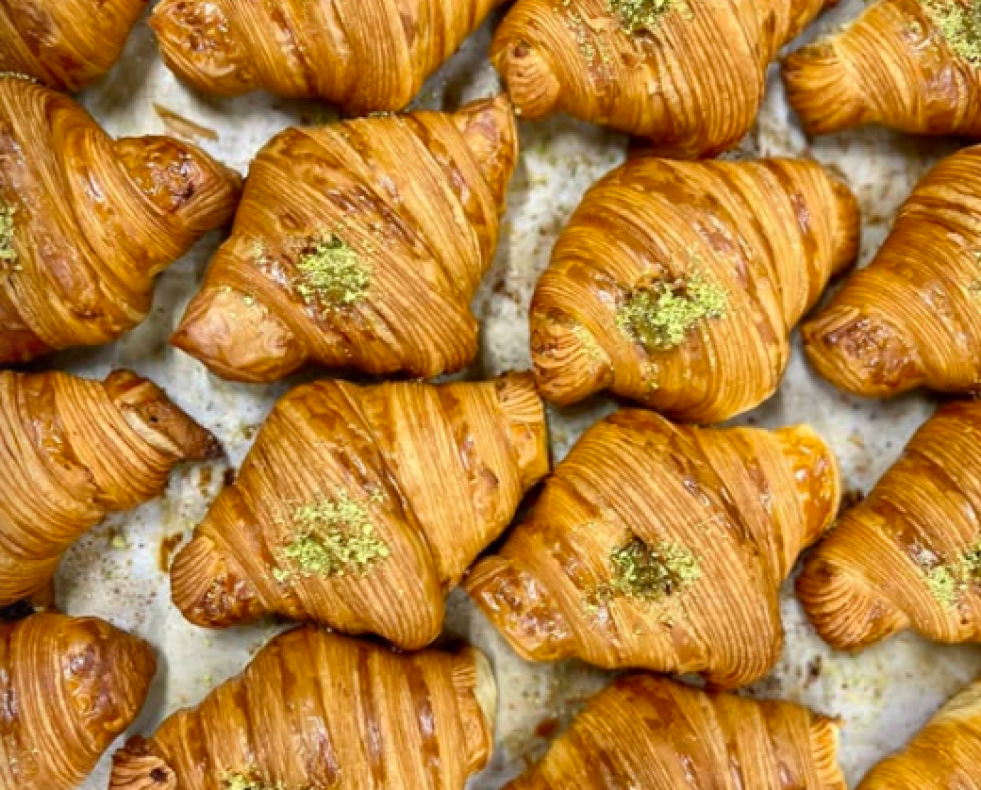 Croissant de pistacho de Habaziro