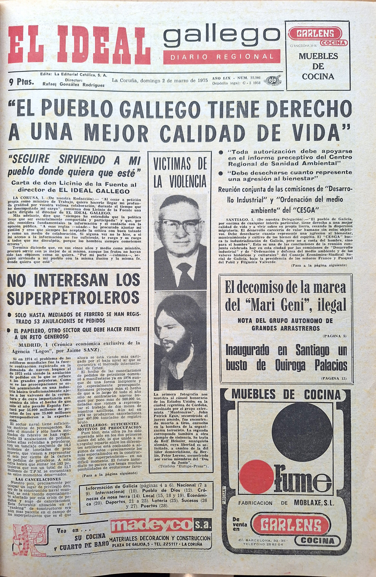 Portada 02 marzo 1975