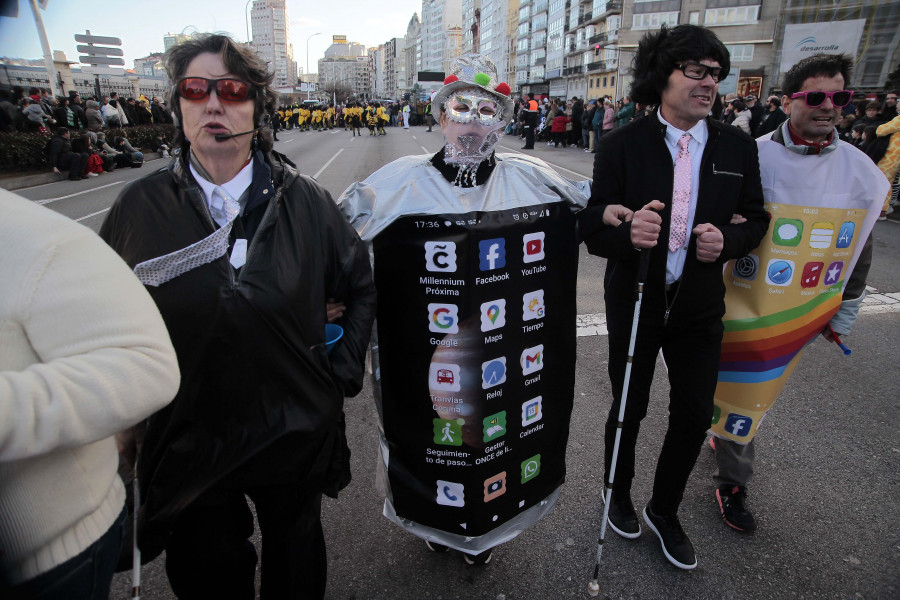 Cortes de tráfico en A Coruña durante el Martes de Carnaval