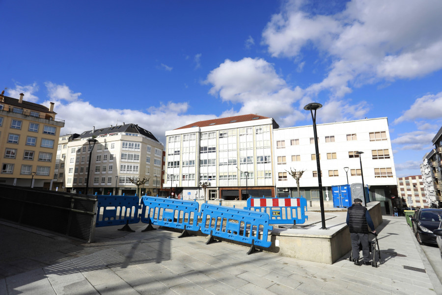 Betanzos interviene en la plaza Uxío Novoneyra tras detectar daños en sus árboles