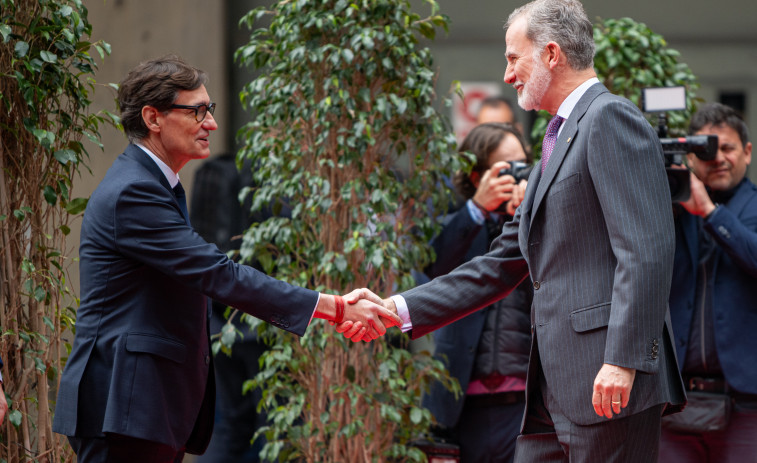 Salvador Illa recibe a Felipe VI en el Mobile World Congress, algo que no ocurría desde 2017