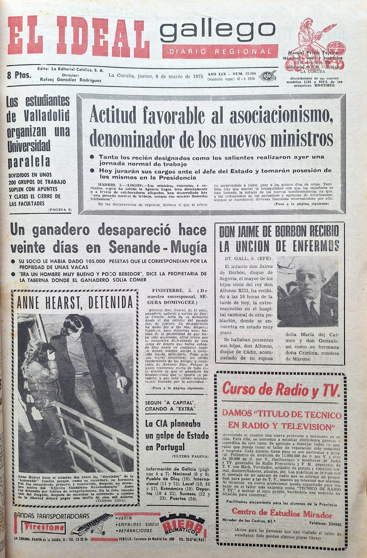 Portada 06 marzo 1975