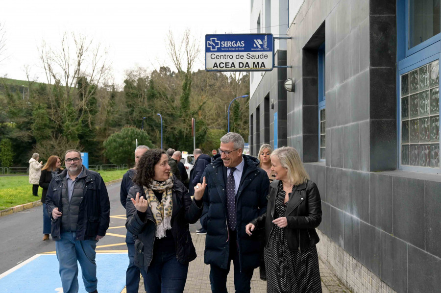 Recta final para las obras en los accesos y el aparcamiento del centro de salud de Culleredo