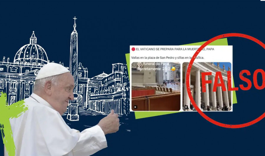 Este vídeo no muestra al Vaticano “preparándose para la muerte del papa”