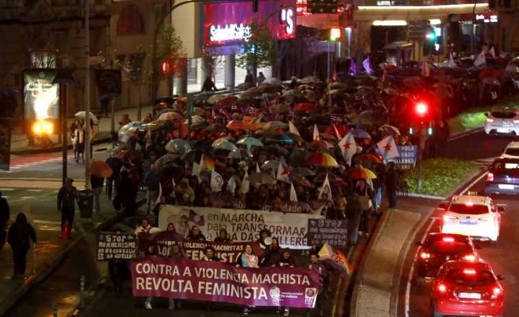 Más de 3.000 personas desafían al temporal para “loitar contra o machismo”