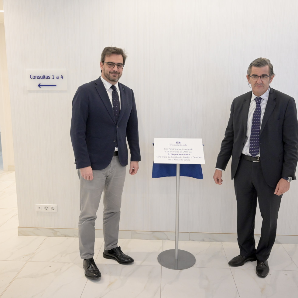 Diego Calvo y Juan Abarca inauguran en A Coruña el nuevo Policlínico HM Ronda de Nelle