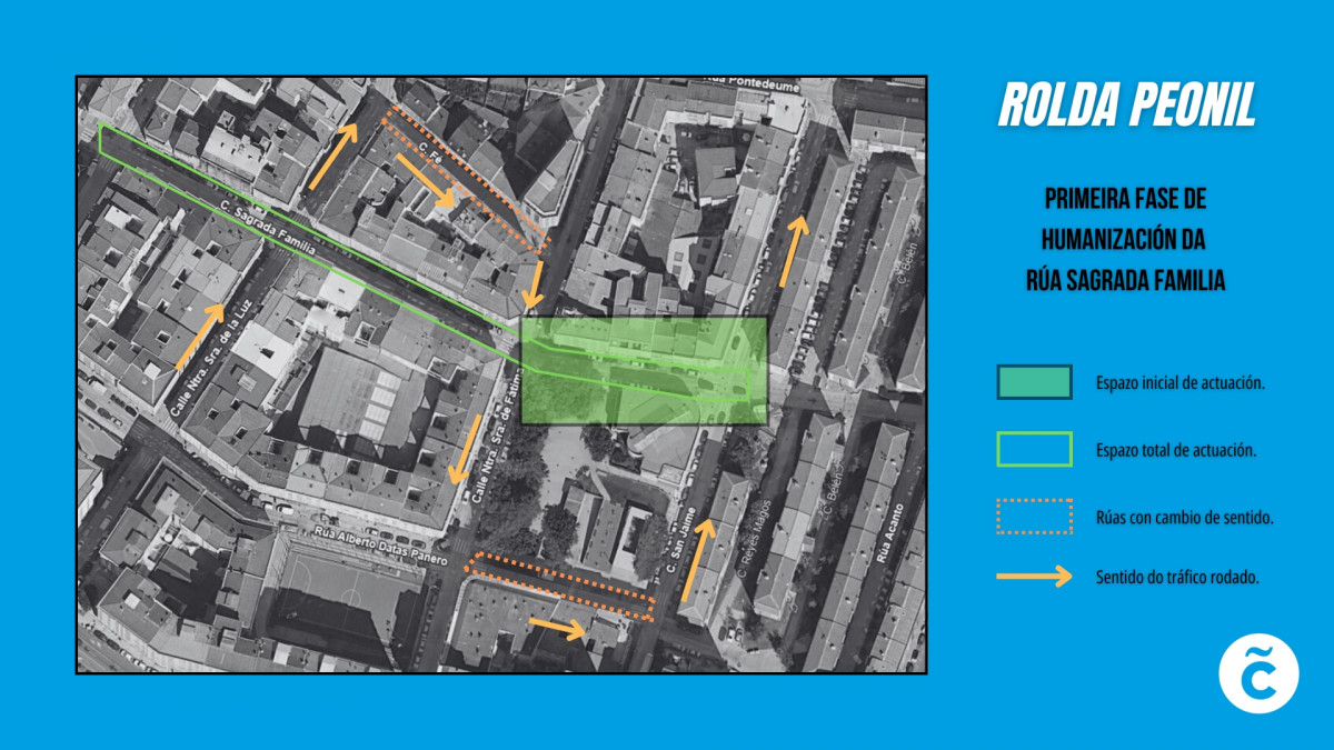 INFOGRAFu00cdA Variaciu00f3ns de tru00e1fico no barrio da Sagrada Familia