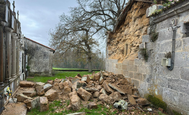 La reconstrucción del muro de Tiobre se realizará “cuanto antes” y costará casi 42.000 euros