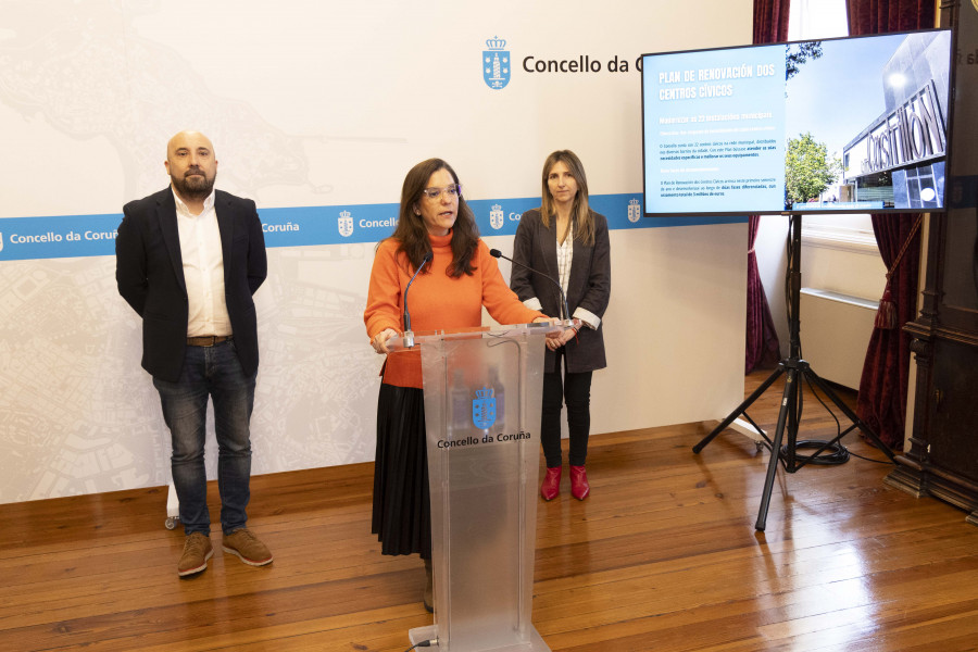 A Coruña invertirá 3 millones de euros en renovar los centros cívicos