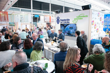 O stand da Deputación da Coruña no Galicia Fórum Gastronómico de 2024