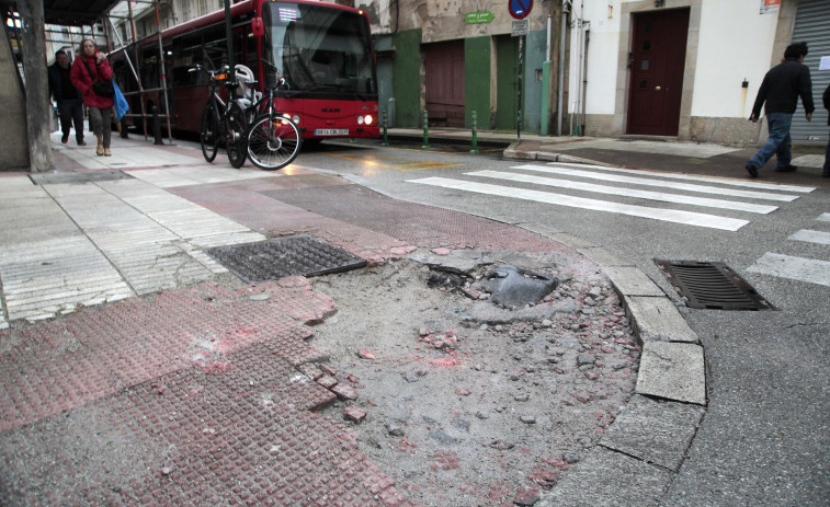 Las huellas de la obra de San Andrés, en A Coruña, que borrará la propia constructora